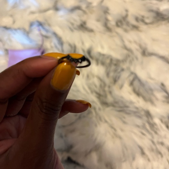 Oomiay Black and Purple Ring Set - Picture 4 of 9